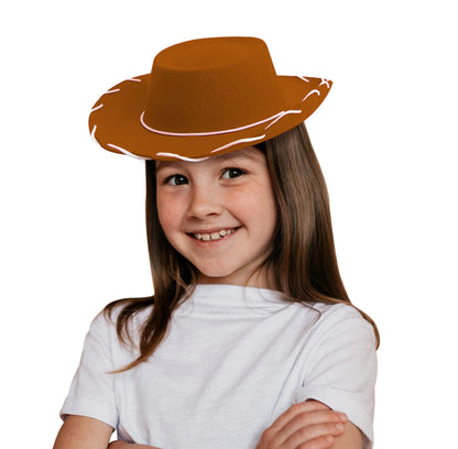 4E's Novelty Child Brown Cowboy Hat for Toddlers & Kids Felt - Kid Cowboy Costume Hat for Boys & Girls Ages 3 4 5 Year Old Halloween Costume