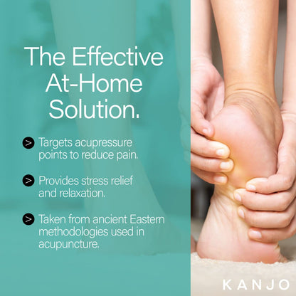 Kanjo FSA HSA Eligible Memory Foam Acupressure Foot Mat | Pressure Point & Acupressure Mat for Feet | Helps Relieve Plantar Fasciitis, Heel Pain & Arch Pain | for Use at Standing Desk