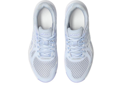 ASICS Women's Upcourt 6 Volleyball Shoes, 10.5, Blue Fade/White