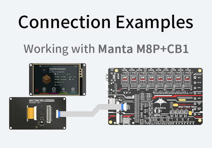 BIGTREETECH TFT35 SPI V2.1 Graphic Smart Display Compatible with BTT Manta M8P/M4P/M5P, Manta E3EZ Control Board + CB1 Support with Klipper Firmware DIY Upgrade 3D Printer