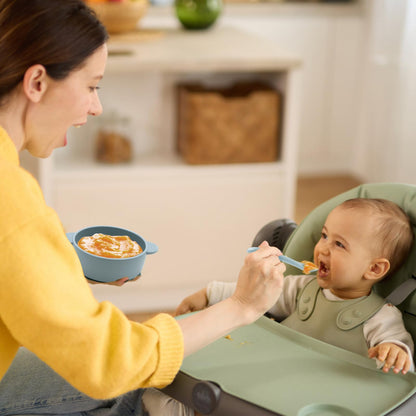 Eascrozn 6 Pack Silicone Baby Spoons, Baby Spoons Self Feeding 6 Months+, BPA Free, Soft Tip Baby Utensils Feeding Spoon, Baby Led Weaning Supplies, Dishwasher and Boil Safe