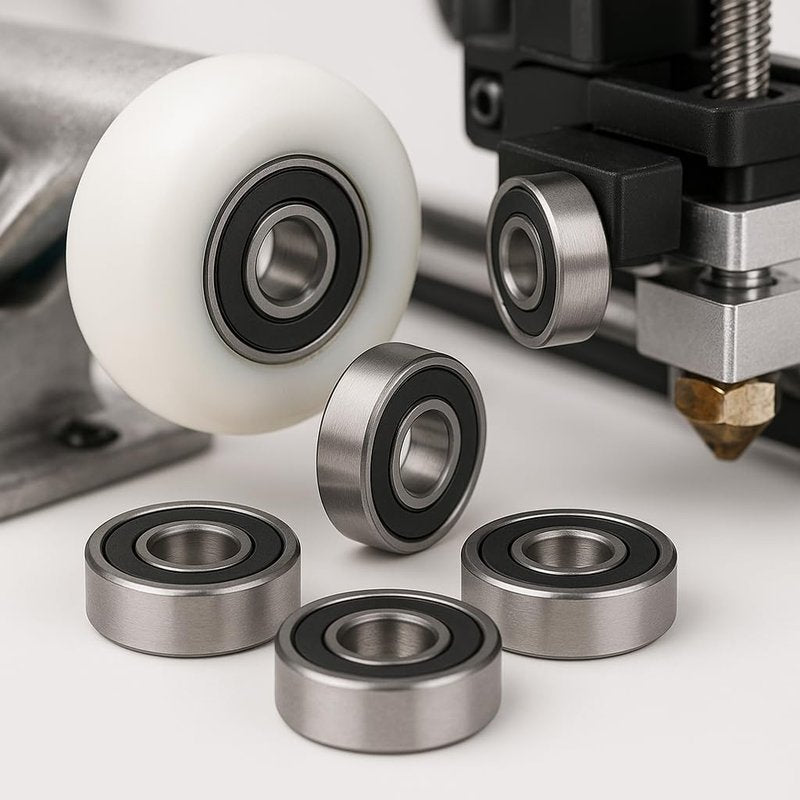 Donepart 608-2RS Bearings 20 Pack, 8x22x7mm Double Rubber Sealed Pre-Lubricated Ball Bearings C3, for 3D Printer, Roller Skate, Electric Motor, Fidget Spinner, Scooter