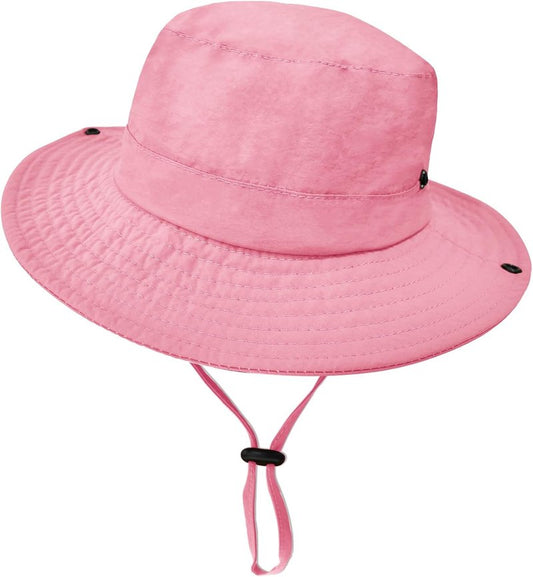 Kids Outdoor Sun Hat - UPF 50+ Quick-Dry Foldable Bucket Hat for Fishing & Safari | Lightweight & Adjustable