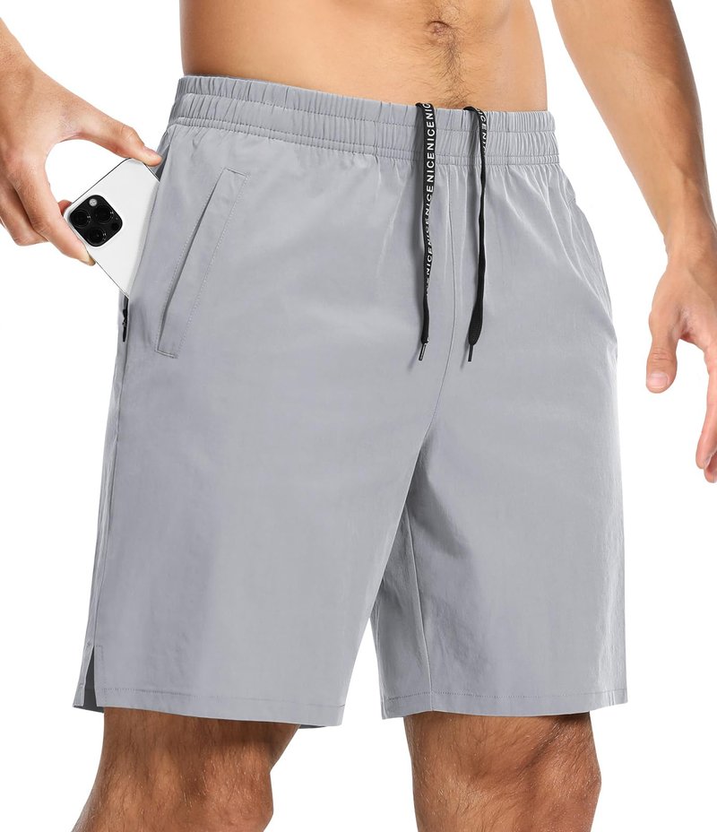 CANGHPGIN Mens Workout Athletic Shorts 7 inch Inseam Quick Dry Running Shorts Men Lightweight Sports Gym Shorts with Pockets