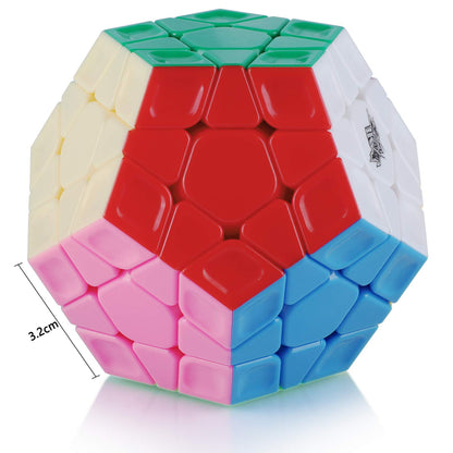 Maomaoyu Megaminx Dodecahedron 3x5 Megaminx Speed Magic Cube Brain Teasers Stocking Filler Toy