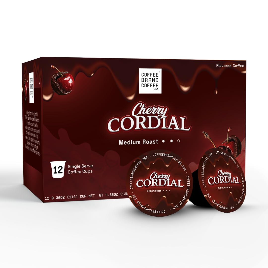 Cherry Cordial Coffee Kcups | Spices and Rich | Spring Edition Specialty Arabica Coffee | Sweetness, Spice, Fruitiness, and Nutty Notes | Rich and Smooth Taste