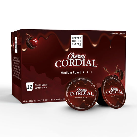 Cherry Cordial Coffee Kcups | Spices and Rich | Spring Edition Specialty Arabica Coffee | Sweetness, Spice, Fruitiness, and Nutty Notes | Rich and Smooth Taste