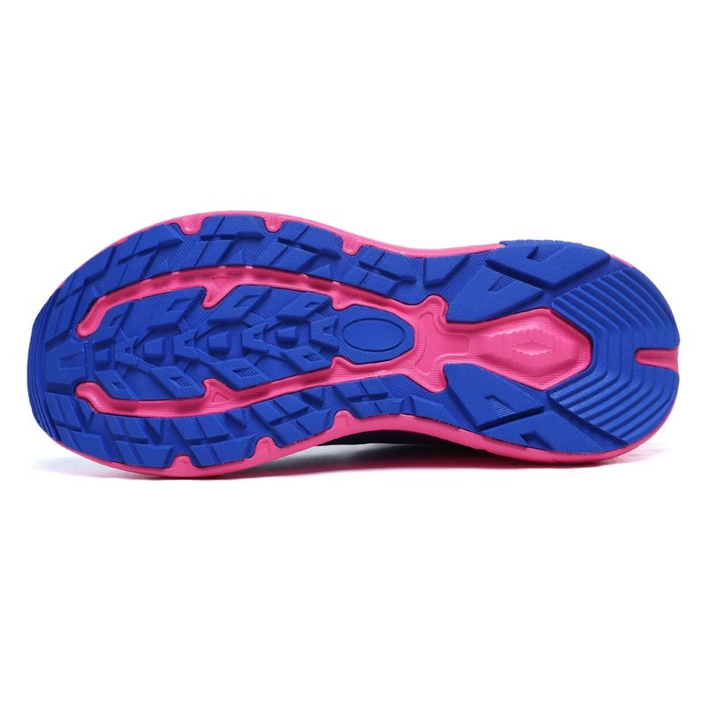 GSLMOLN Women's Athletic Tennis Shoes Lightweight Running Sneakers for Gym Workouts Walking with Cushion Support Non Slip Sport Design Rose/Blue Size 8