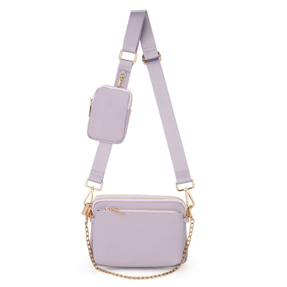 UTO Small Crossbody Bags for Women 3 in 1 Trendy Belt Purse Fashion Designer Mini Cute Sling Fanny Chest Pack