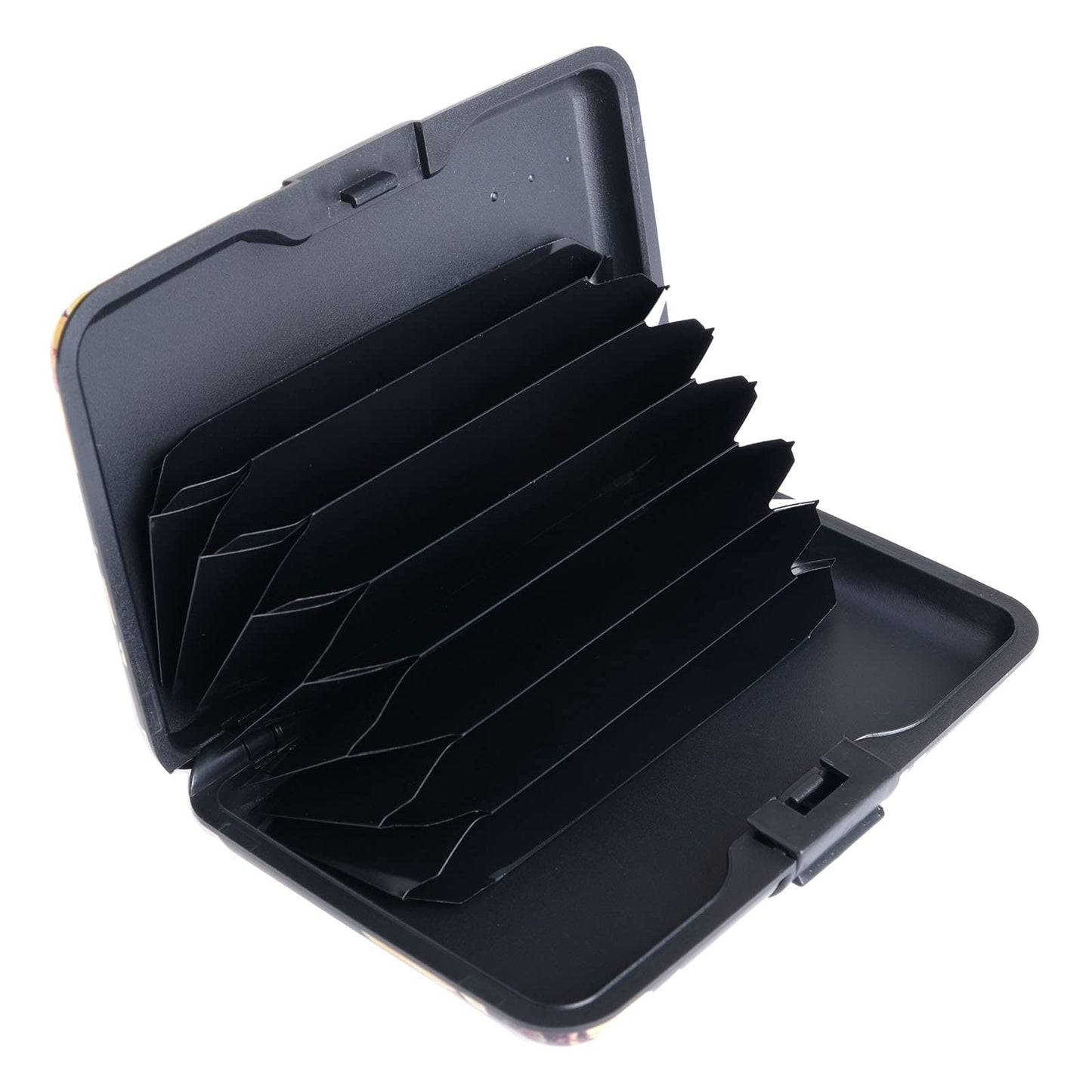 BOHONG Credit Card Holder Small RFID Blocking Wallet Business Metal Slim Mini Aluminum Hard Case for Women Men-A Bird