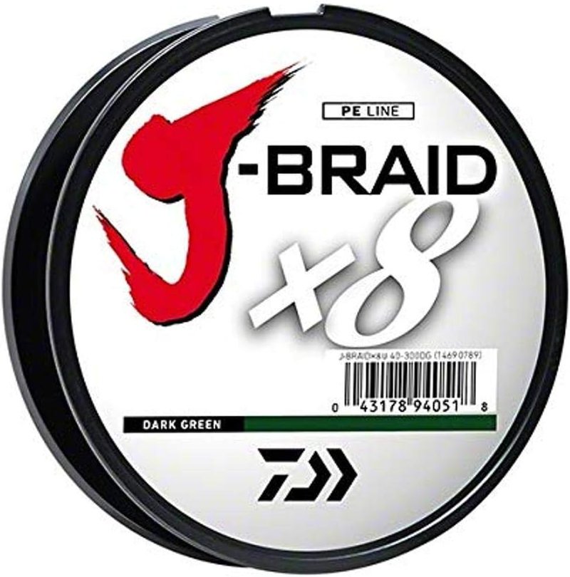 Daiwa J-Braid Grand 8X Fishing Line - 300 Yards Durable Braided Spool