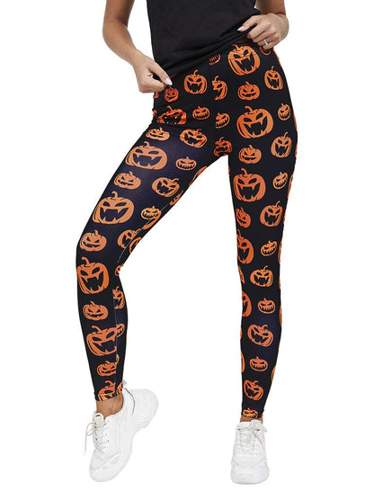 Halloween Leggings for Women Halloween Outfit Pumpkin Leggings Costume Pumpkin Medium