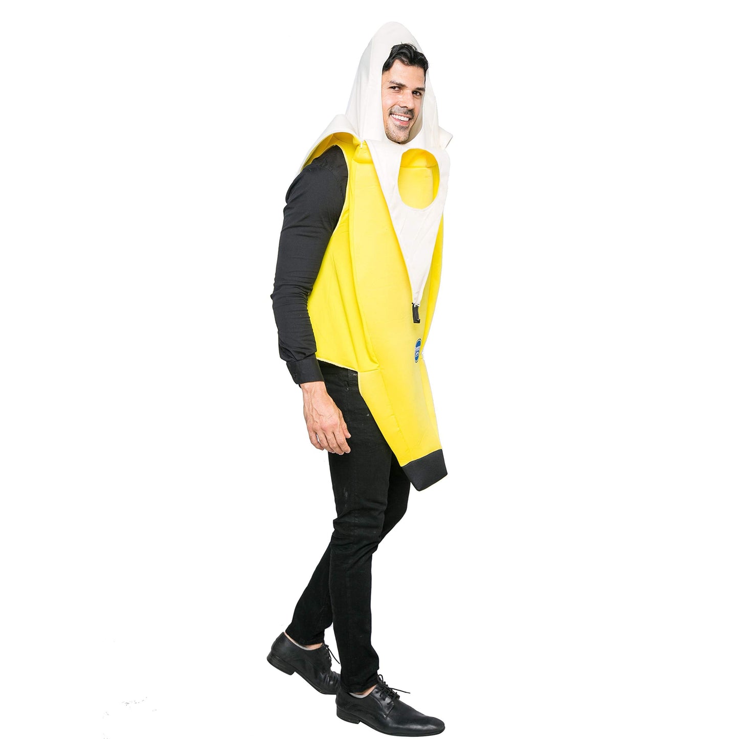 Spooktacular Creations Appealing Banana Costume Adult, Halloween Banana Outfit Suit for Men Halloween Dress Up Parties and Roleplay Cosplay (X-Large)