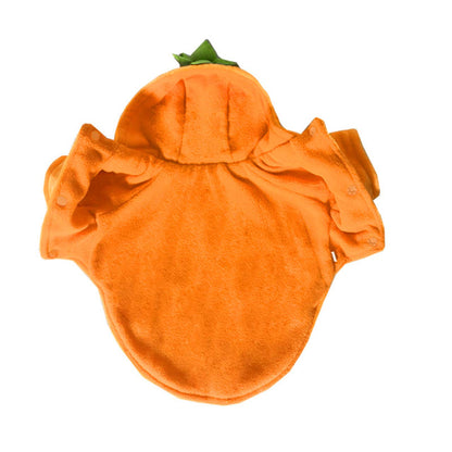 Dog Cat Halloween Pumpkin Costume Pet Cosplay Outfits Clothes Fleece Hoodie Sweater Coat Halloween Costumes for Dogs Puppy Cats