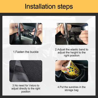 Car Trunk Organizer and Storage, Backseat Hanging Organizer for SUV, Truck, MPV, Waterproof, Collapsible Cargo Storage Bag with 4 Pockets, Car Interior Accessories (Gray)