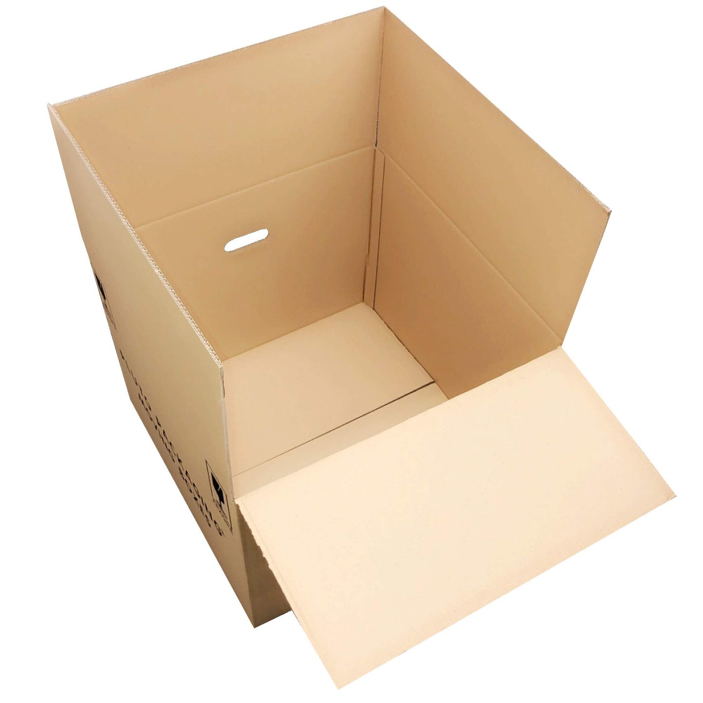 5 Strong Extra Large Cardboard Storage Packing Moving House Boxes with Carry Handles and Room List 53cm x 53cm x 41cm 115 Litres