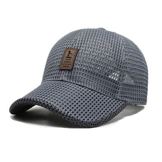 FASHIXD Summer Mesh Baseball Cap for Men Women Trucker Hat Outdoor Sports Running hat (1-Dark Gray)