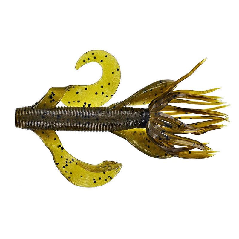 Yamamoto 4'' Kreature Green Pumpkin W/Large Black Flake (7 Pack)