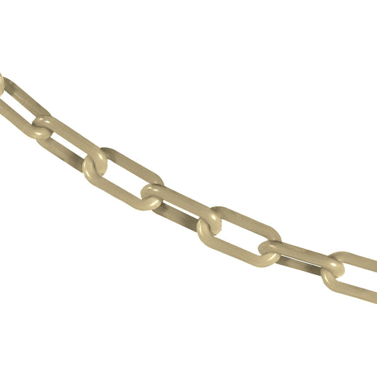 Mr. Chain Plastic Barrier Chain, Army Tan, 1.5-Inch Link Diameter, 100-Foot Length (30055-100)