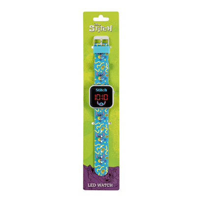 Disney Lilo and Stitch Character Print Strap LED Watch LAS4038