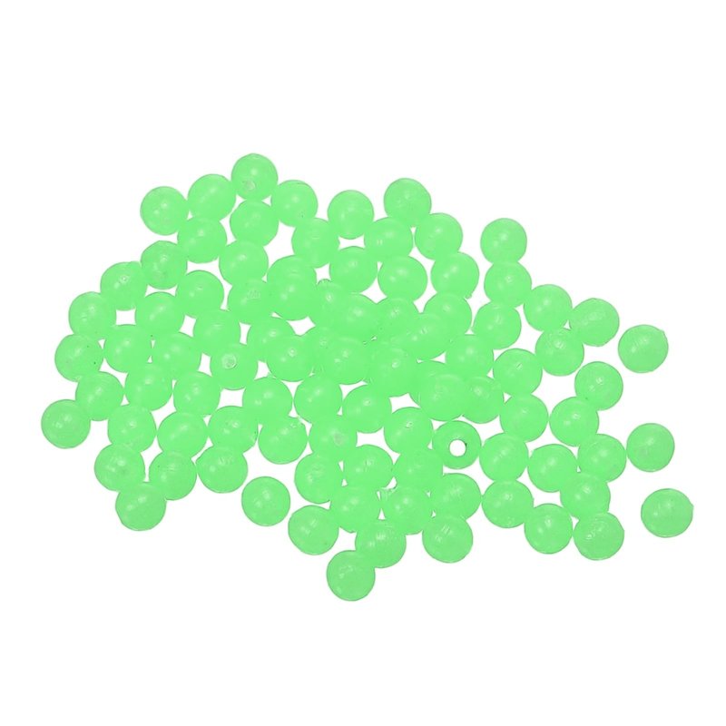 YELARXI Fishing Beads Glow Hard Plastic Fishing Bait Eggs Lure Rigs Accessories, Fit for Saltwater Freshwater