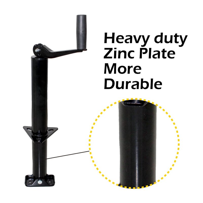 MaxxHaul 70159 14" Lift A-Frame Mount Trailer Jack with Top Wind - 2000 lbs. Capacity