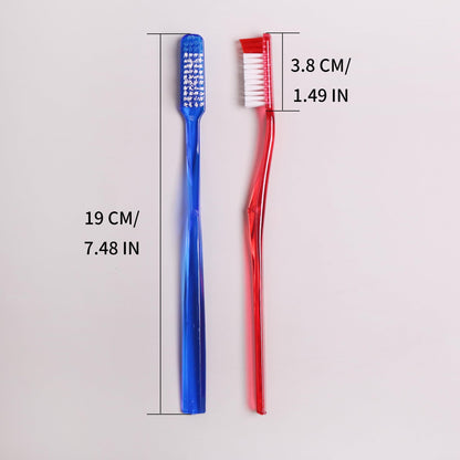 DR.PERFECT Adult Smoker's Toothbrush Super Hard & Firm Bristles Pack of 12