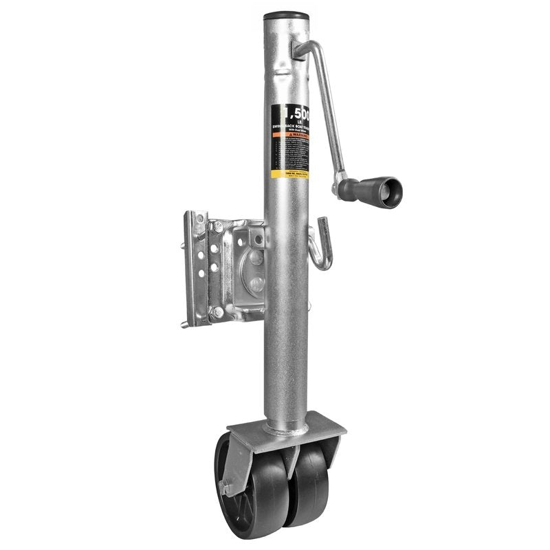Torin 1500 lbs Trailer Jack with Wheel, Heavy Duty Swivel Boat Trailer Jack, 13" Lift, Bolt-on Trailer Tongue Jack for RV Boat