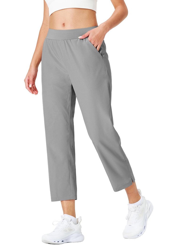 Ksmien Women's Golf Pants Lightweight High Waisted 7/8 Ankle Pant with 4 Pockets for Athletic Lounge Travel Work