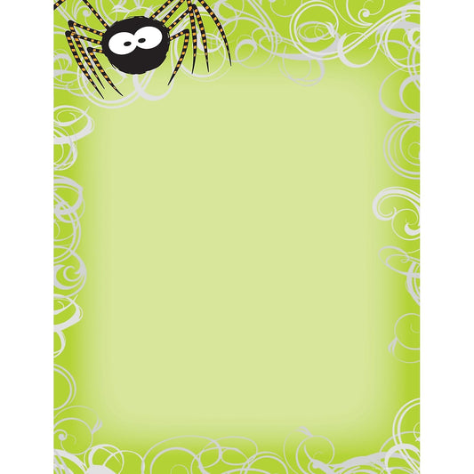 Great Papers! Halloween Spider Swirls Letterhead and Printer Paper, Imprintable Stationery, 80 Sheets, 8.5" x 11" (2014063)
