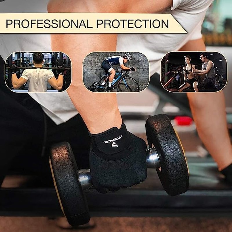 Workout Gloves for Men & Women - Breathable Exercise Gloves for Weight Lifting, Cycling & Gym Training | Snug Fit