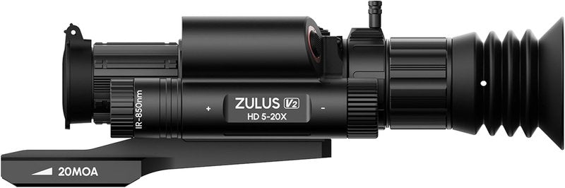 DNT Optics Zulus HD V2 Digital Day/Night Vision Scope - Infrared & Laser Rangefinder, Ballistic Calculator