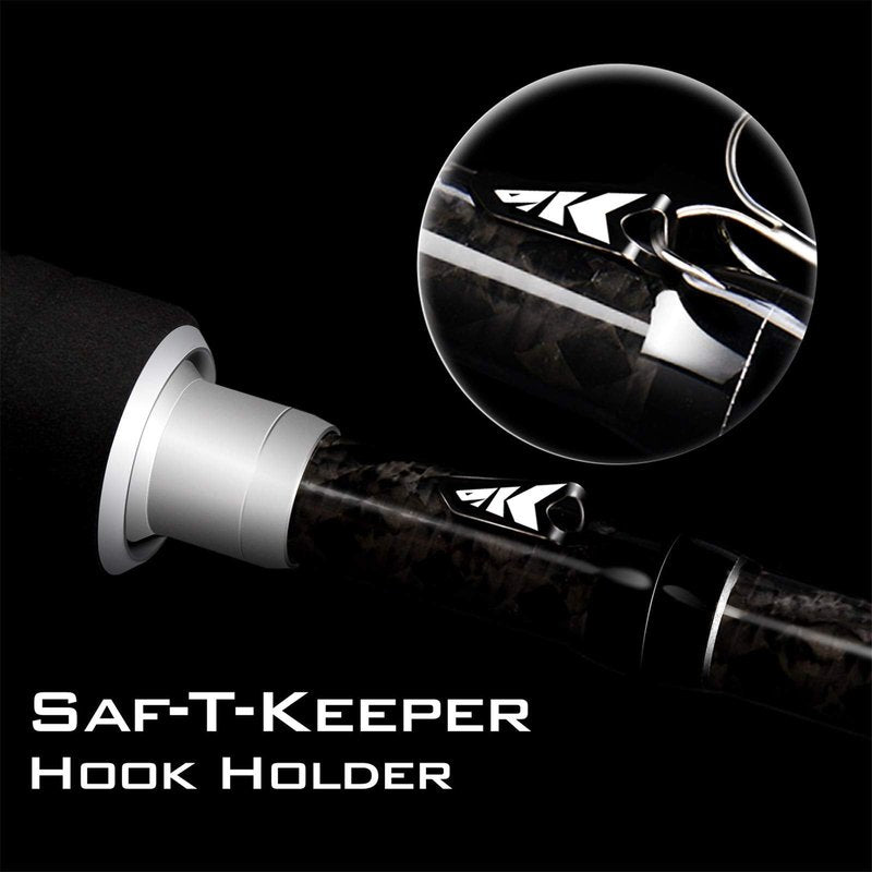 KastKing Perigee II Spinning & Casting Fishing Rods, Fuji O-Ring Line Guides, 24 Ton Carbon Fiber Casting and Spinning Rods - Two Pieces,Twin-Tip Rods