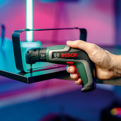 Bosch IXO Cordless Screwdriver (7th Generation, 3.6V, 2.0Ah, 5.5Nm, with Micro USB Cable, Includes Angle Attachment, Screws up to 190 Screws, in Box) - Amazon Edition