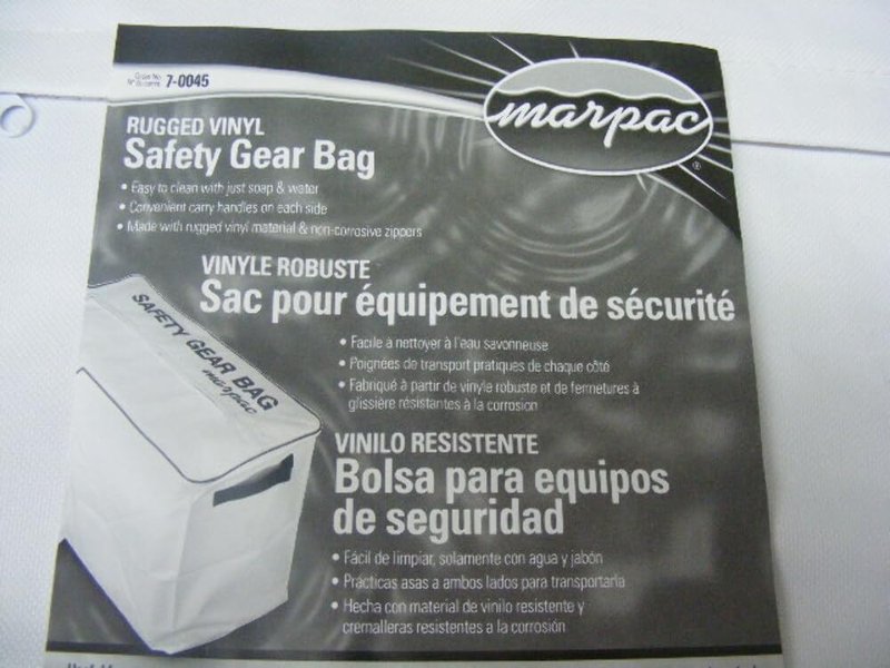 Boat Safety Gear Bag - Waterproof Storage for Life Jackets & Safety Equipment