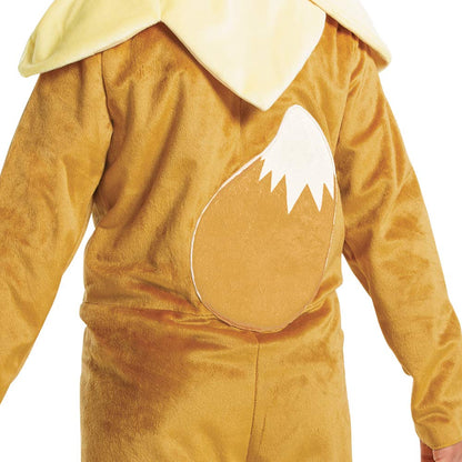 Eevee Pokemon Kids Costume, Official Pokemon Hooded Jumpsuit with Ears, Classic Size Large (10-12)