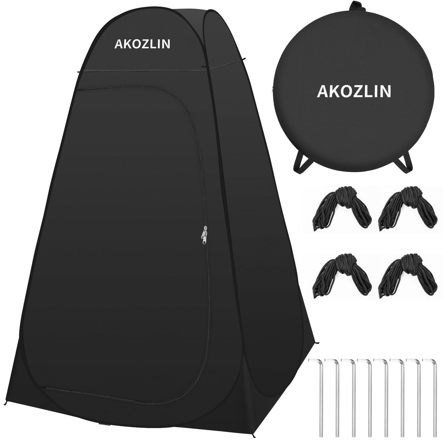 AKOZLIN Portable Pop Up Shower Tent Instant Privacy Dressing Changing Shelter Outdoor Shower Room Camp Toilet Tent