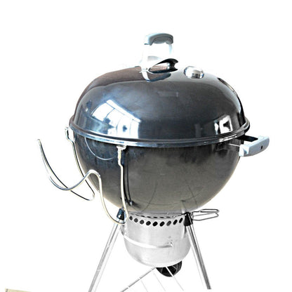 onlyfire Slide-a-Side Must-Have Accessory Stainless Steel Lid Holder Fits for Weber and Most 47CM/57CM/67CM Charcoal Kettle Grills