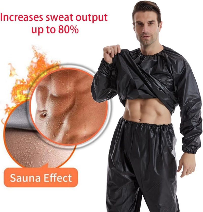 Sauna Sweat Suit for Weight Loss | Unisex Gym Fitness Gear - Comfortable & Durable
