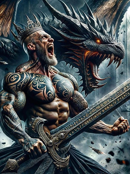 Hmusnwol Dragon Lamp Collectible Decor-Dungeons and Dragons Gifts - 6.15 inch LED Circle Table Lamp for Dragons Lover,Bedroom/Bookshelf/Desk