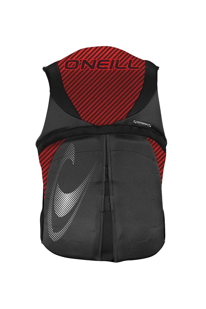 O'Neill Men's Reactor USCG Life Vest, Graphite/Red/Black,3X-Large