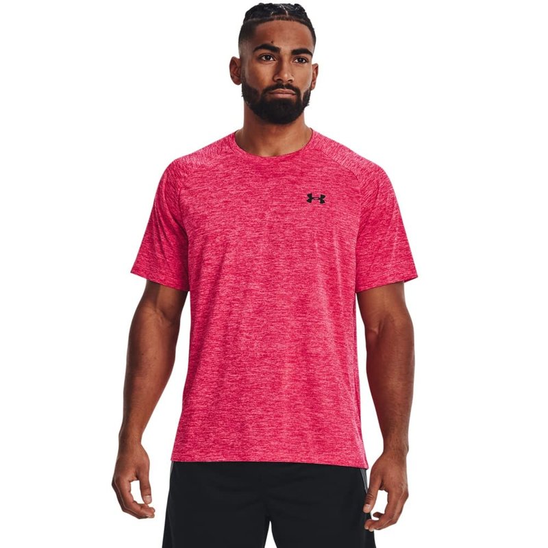 Under Armour Men's Tech 2.0 Short-Sleeve T-Shirt, Penta Pink (975)/Black, XX-Large