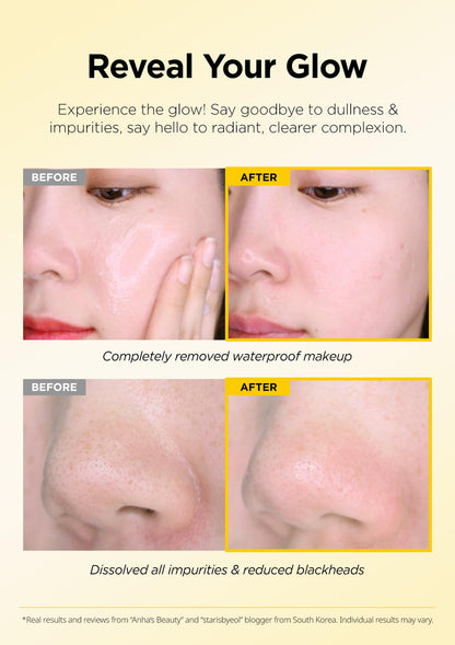 Hanskin BHA Pore Cleansing Oil, Gentle Blackhead Cleanser and Makeup Remover for Combination and Oily Skin, Korean Skincare [BHA/10.14 oz]