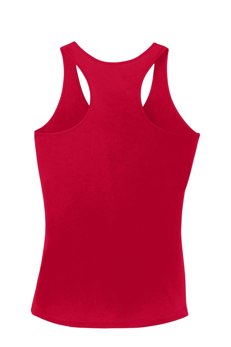 SPORT-TEK Women's PosiCharge Competitor Racerback Tank | Summer Workout Top, Athletic Fit Clothing for Gym & Running True Red