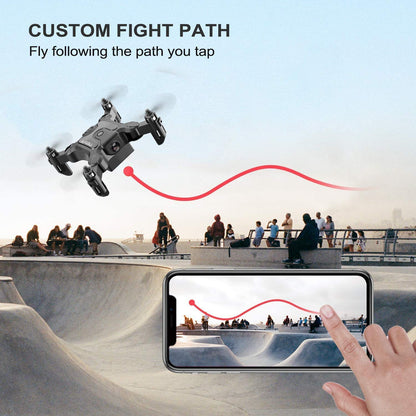 4DRC Mini Drone with 720p Camera for Kids and Adults, FPV Drone Beginners RC Foldable Live Video Quadcopter,App Control,3D Flips and Headless Mode,One Key Return,Altitude Hold,3 Modular Batteries