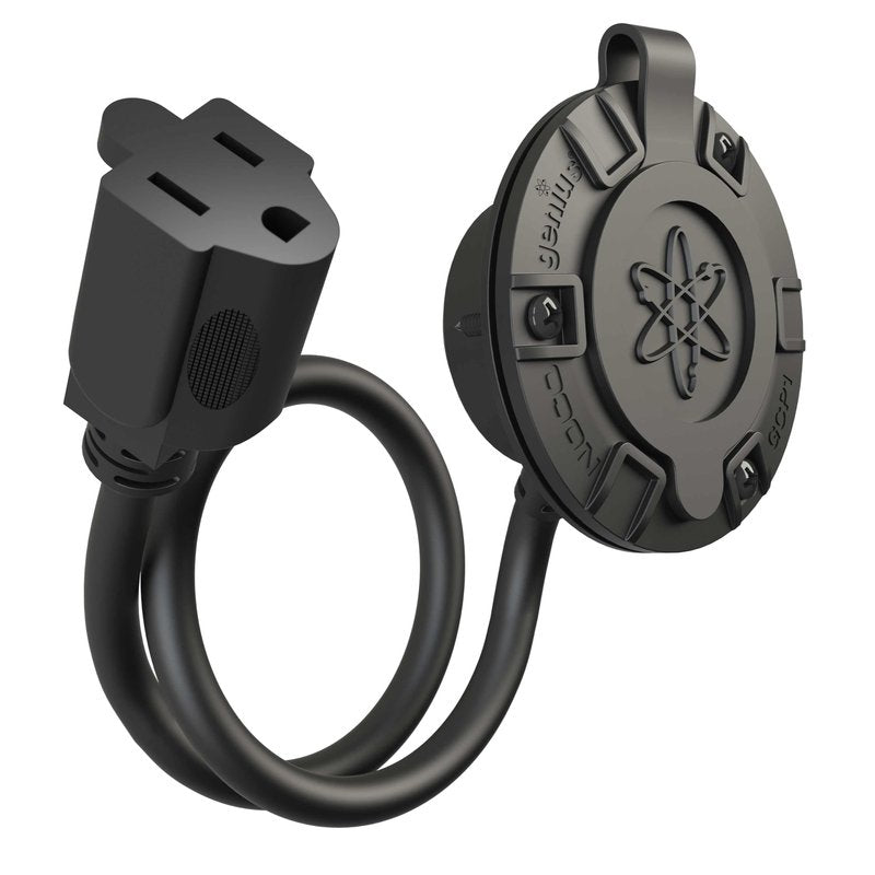 NOCO GCP1 15A AC Port Plug, 125V Power Inlet Socket, and Waterproof Electrical Outlet Receptacle Box with 16-Inch Integrated Outdoor Extension Cord