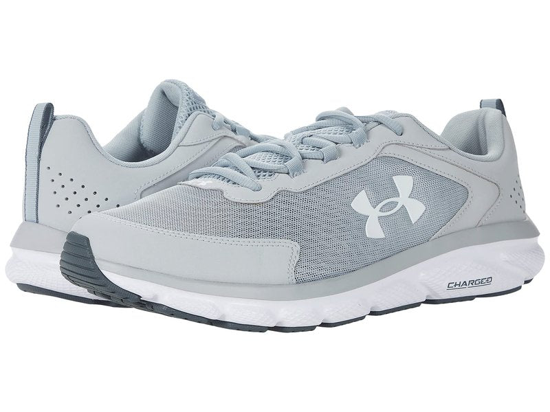 Under Armour Men's Charged Assert 9 Running Shoe, Mod Gray (101 White, 9.5 US