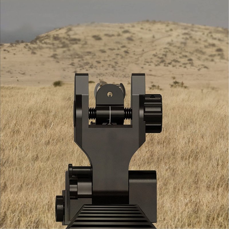 Marmot Flip Up Sight Full Metal Iron Sight & Fiber Flip Up Sights CQB & Precise Mode Gun Sights Rifle Sights
