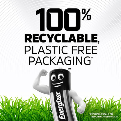Energizer Alkaline Power - AAA Batteries (32 Pack) - Triple A Battery 1.5V - Up To 50% Longer Lasting - For Everyday Devices - 100% Recyclable Packaging - 7 Year Shelf-Life [Amazon Exclusive]