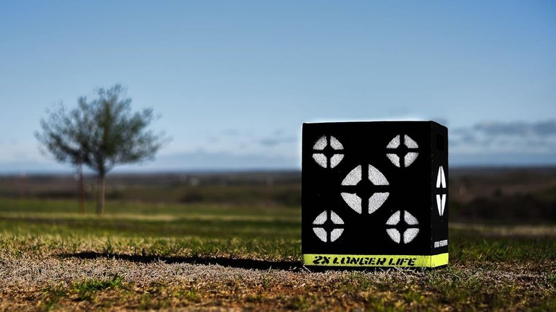 Delta McKenzie Archery Target - 4-Sided Mo'Foam Block | 18"x16"x11" Durable Design for Compound Bows